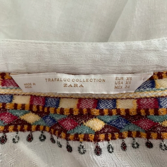 Zara extra small women's BoHo blouse - Picture 7 of 7